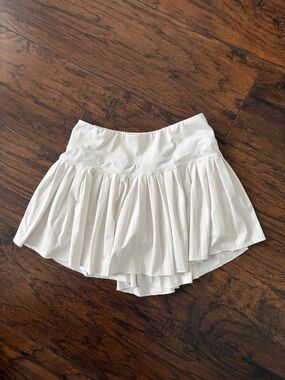 GB girls White Pleated Tennis Skirt